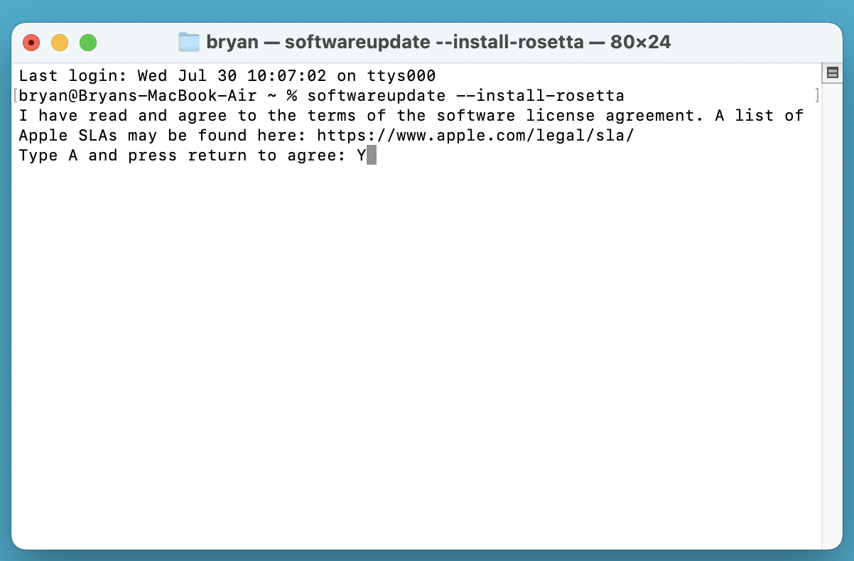 Install or Update Rosetta