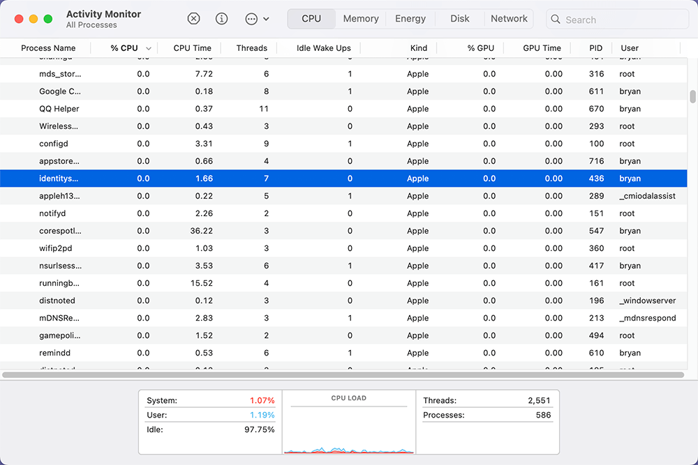 Check if there are any processes consuming a lot of CPU or disk resources