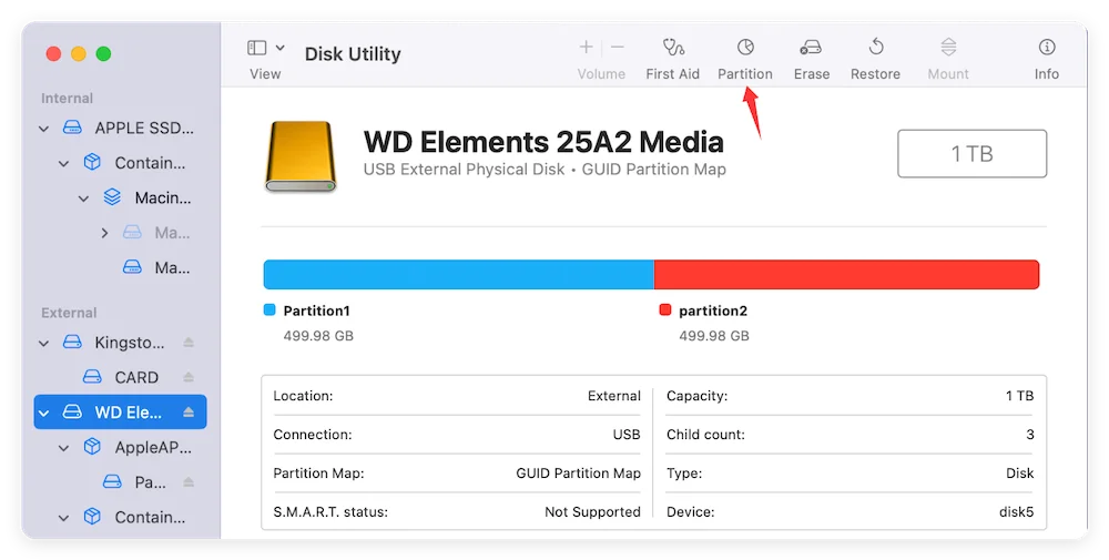 merge partition on Mac