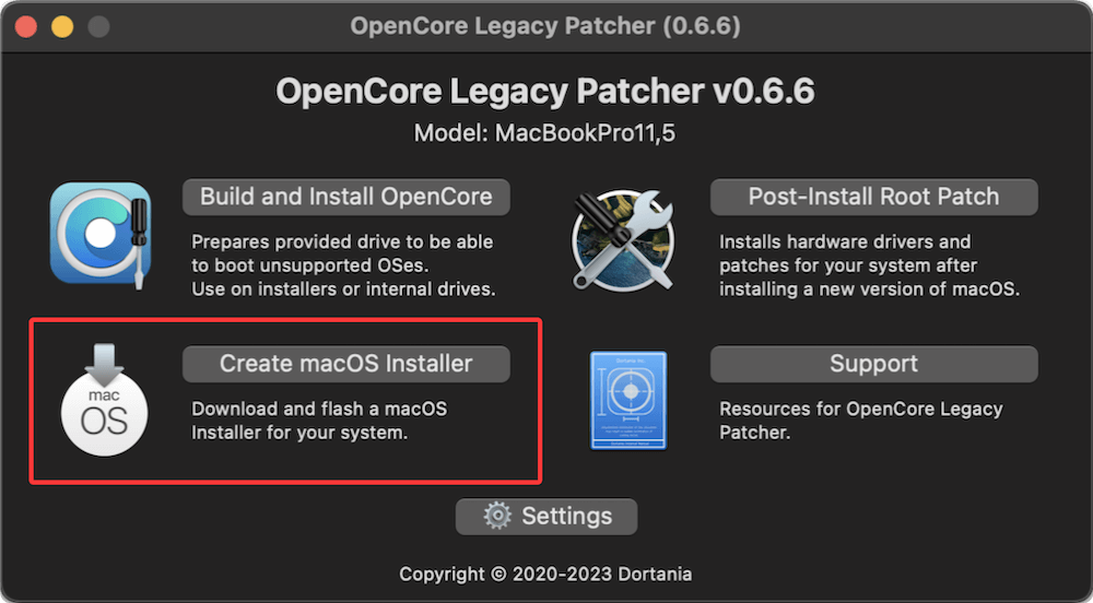 how to use OpenCore Legacy Patcher