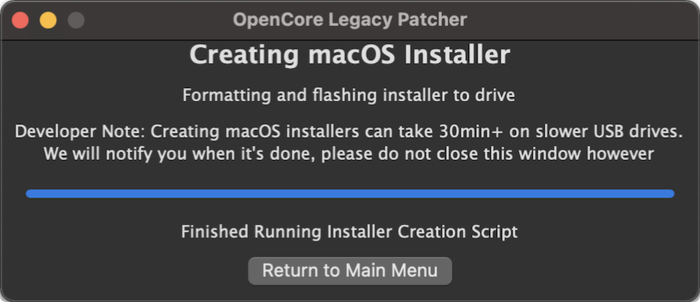 how to use OpenCore Legacy Patcher