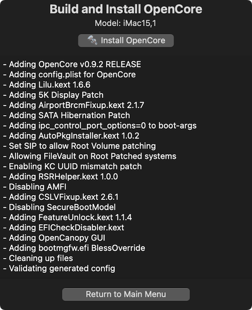 how to use OpenCore Legacy Patcher
