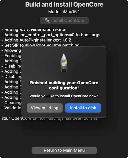 how to use OpenCore Legacy Patcher