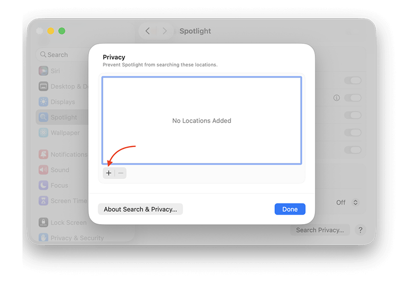 Reindex Spotlight Search