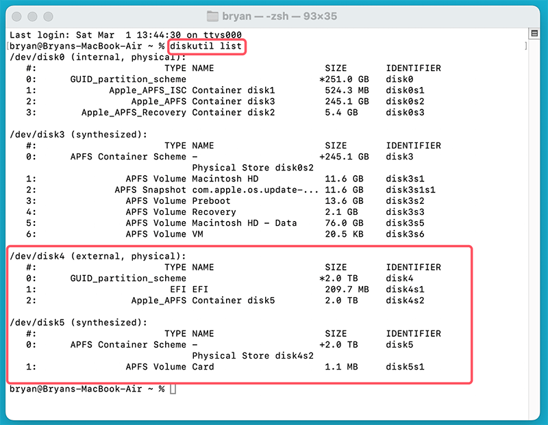 List All Available Drives