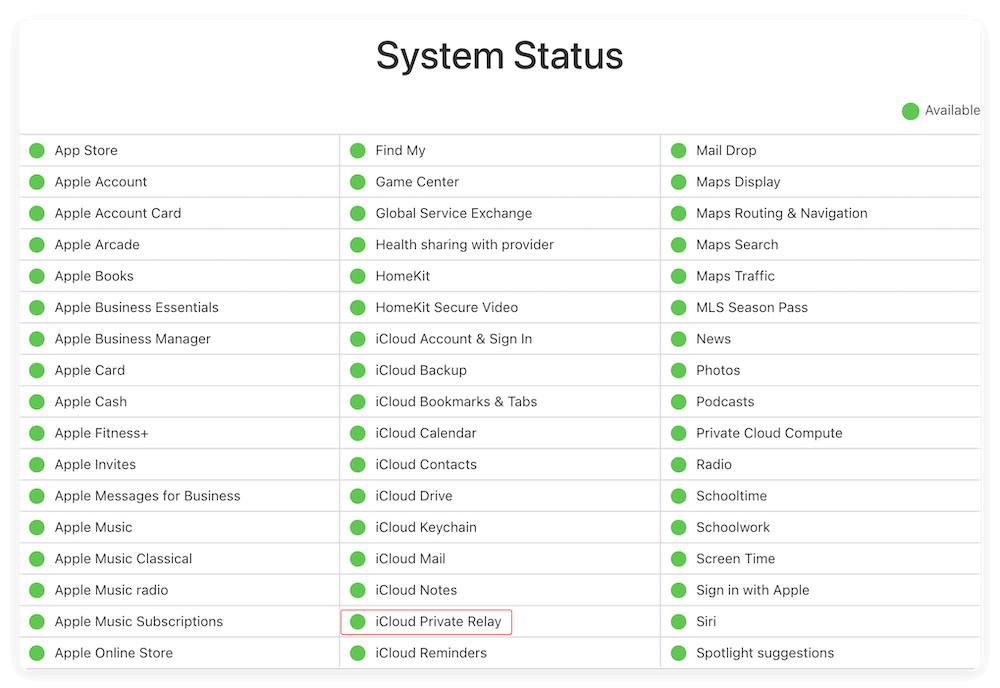 fix Safari can't connect to iCloud Private Relay on Mac