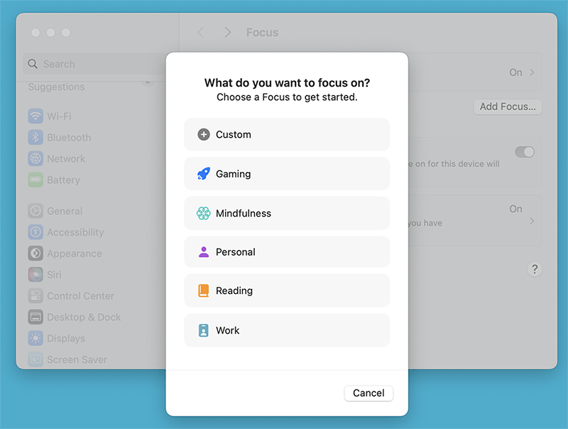 Schedule Focus Mode Automatically