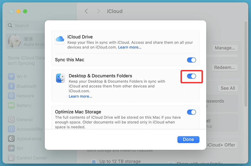 Sync Desktop and Documents Folders