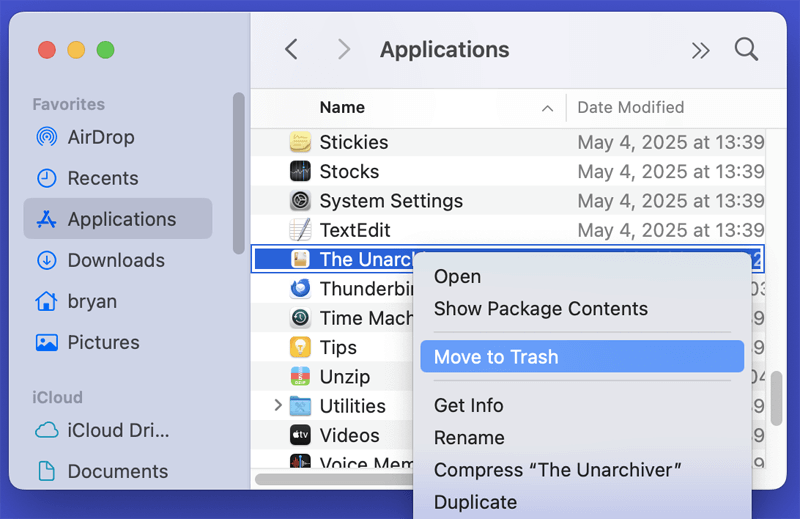 Uninstall Unused Applications