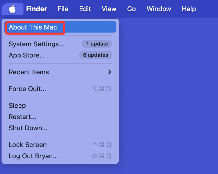 Click the Apple menu > About This Mac > More Info