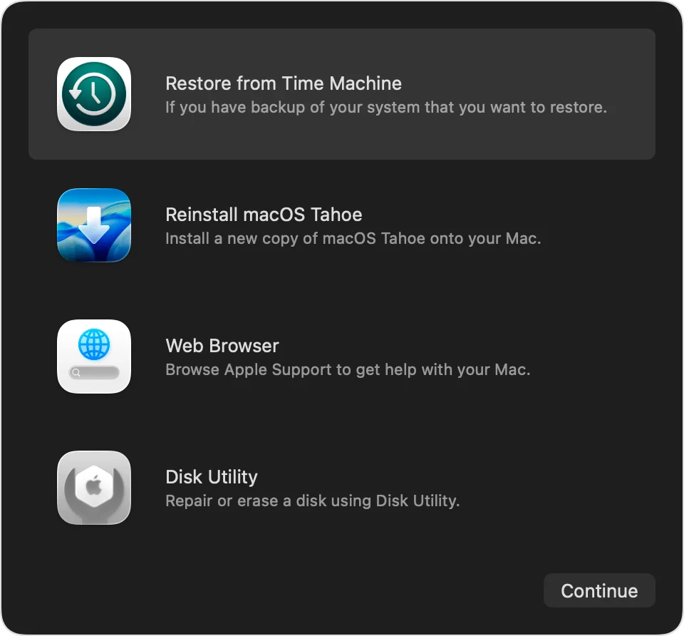macOS Boot mode