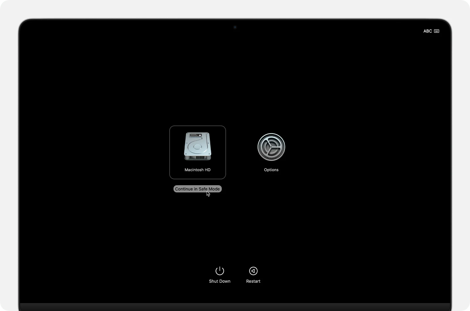 macOS Boot mode