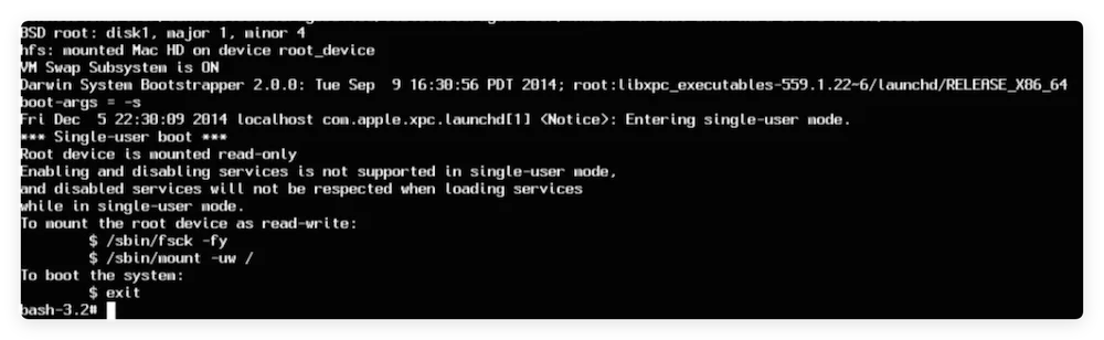 macOS Boot mode