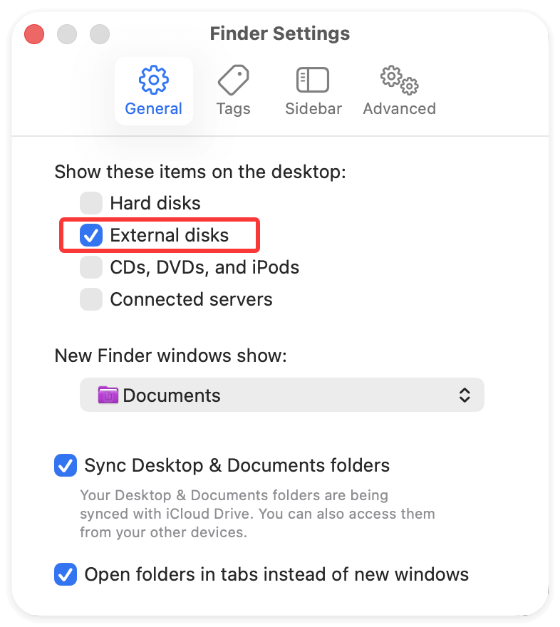 Hard Drive or External Device Not Showing Up on Mac