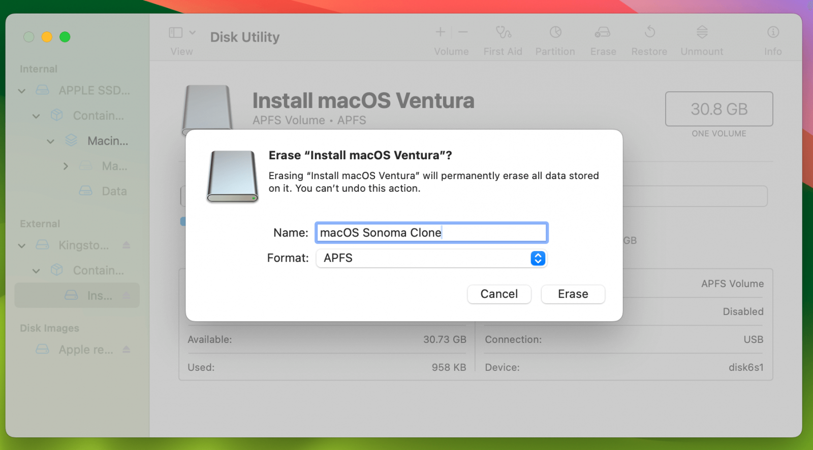 Create a Bootable Clone Backup for macOS Sonoma