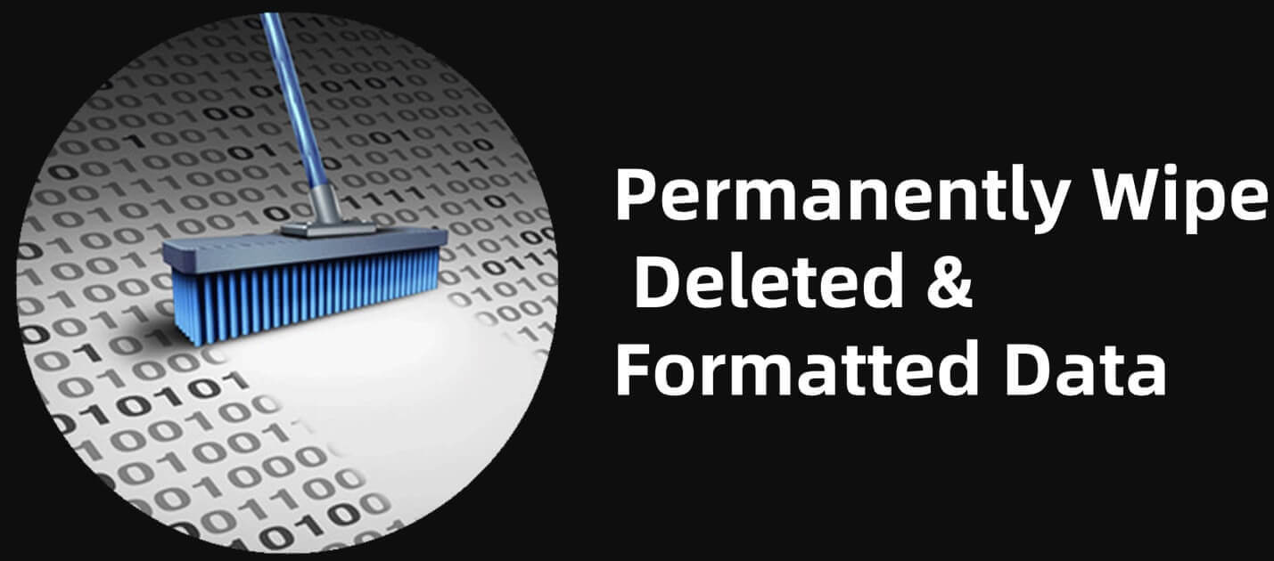 deleted or formatted data is unrecoverable