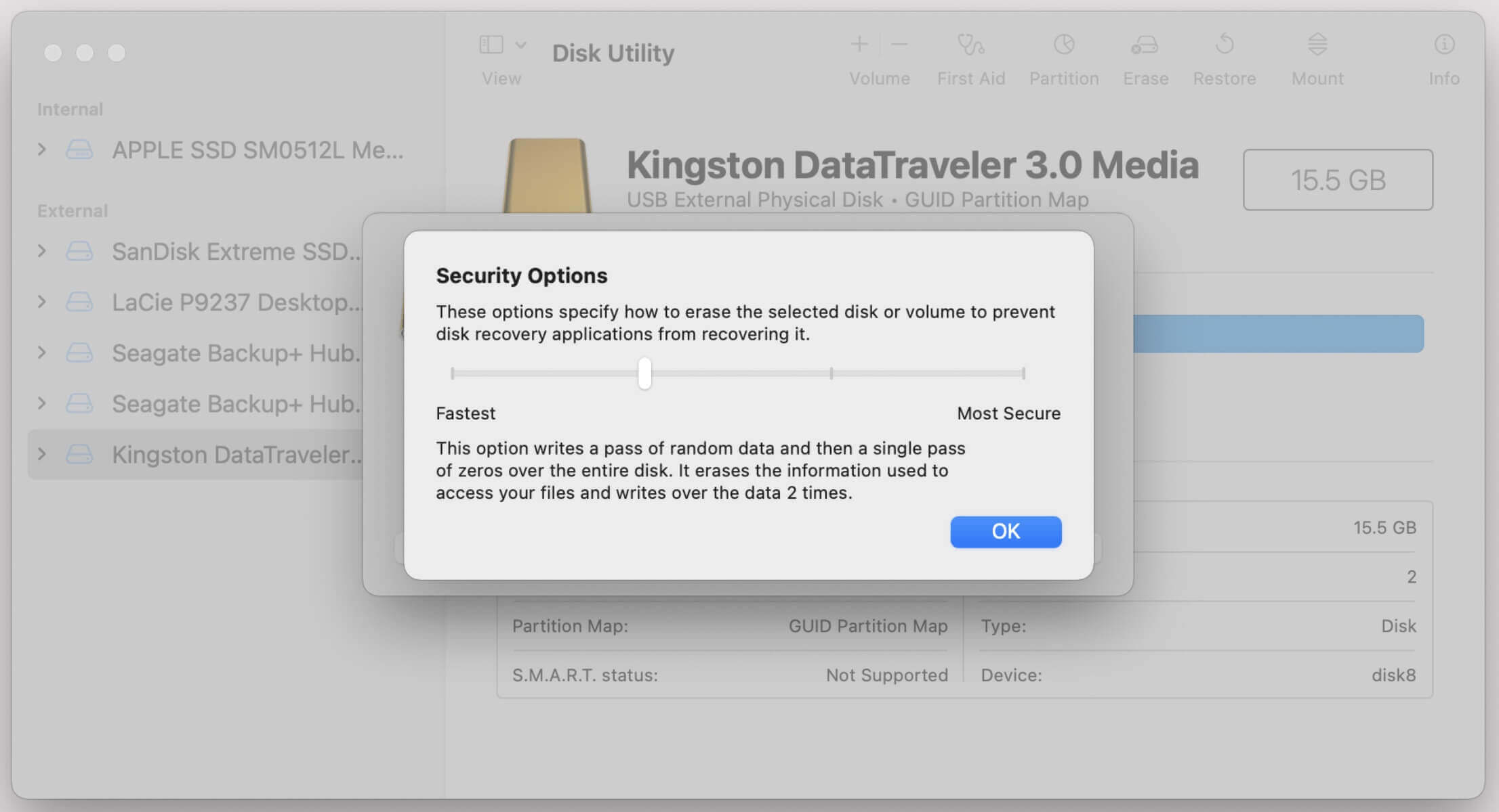 deleted or formatted data is unrecoverable