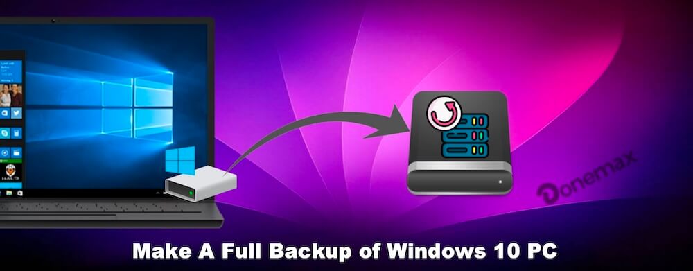 make a full backup of Windows 10 PC