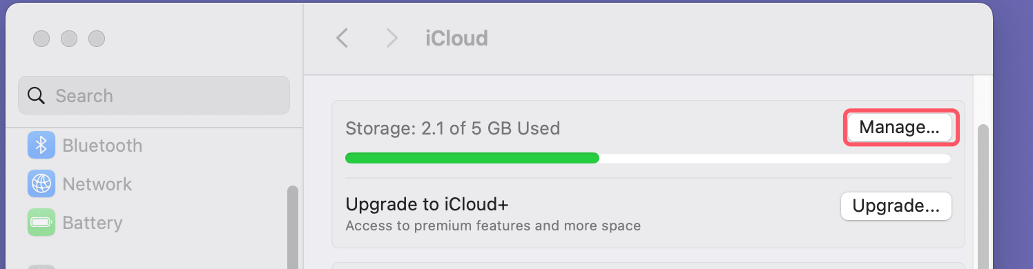 Manage iCloud Drive on Mac