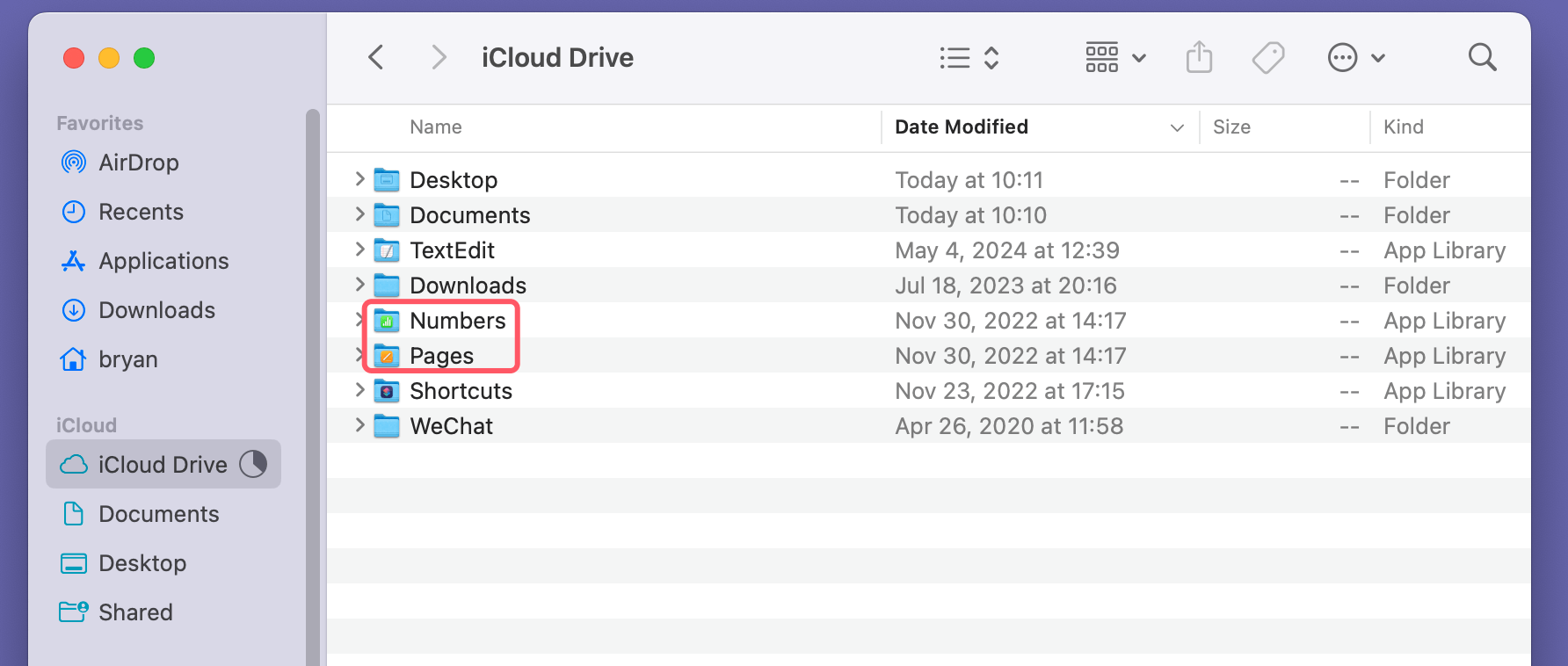 Manage iCloud Drive on Mac