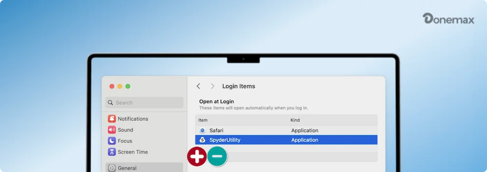 disabling startup items on different versions of macOS