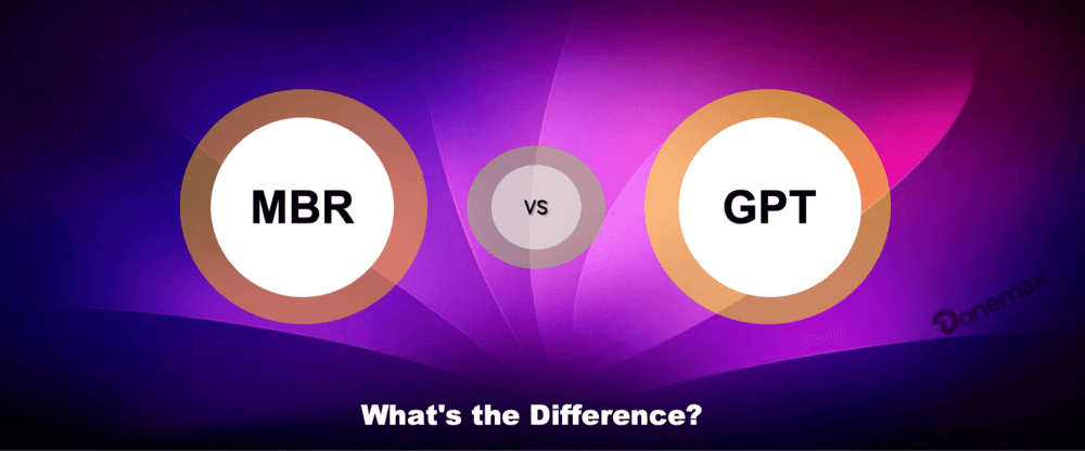 differences between MBR and GPT