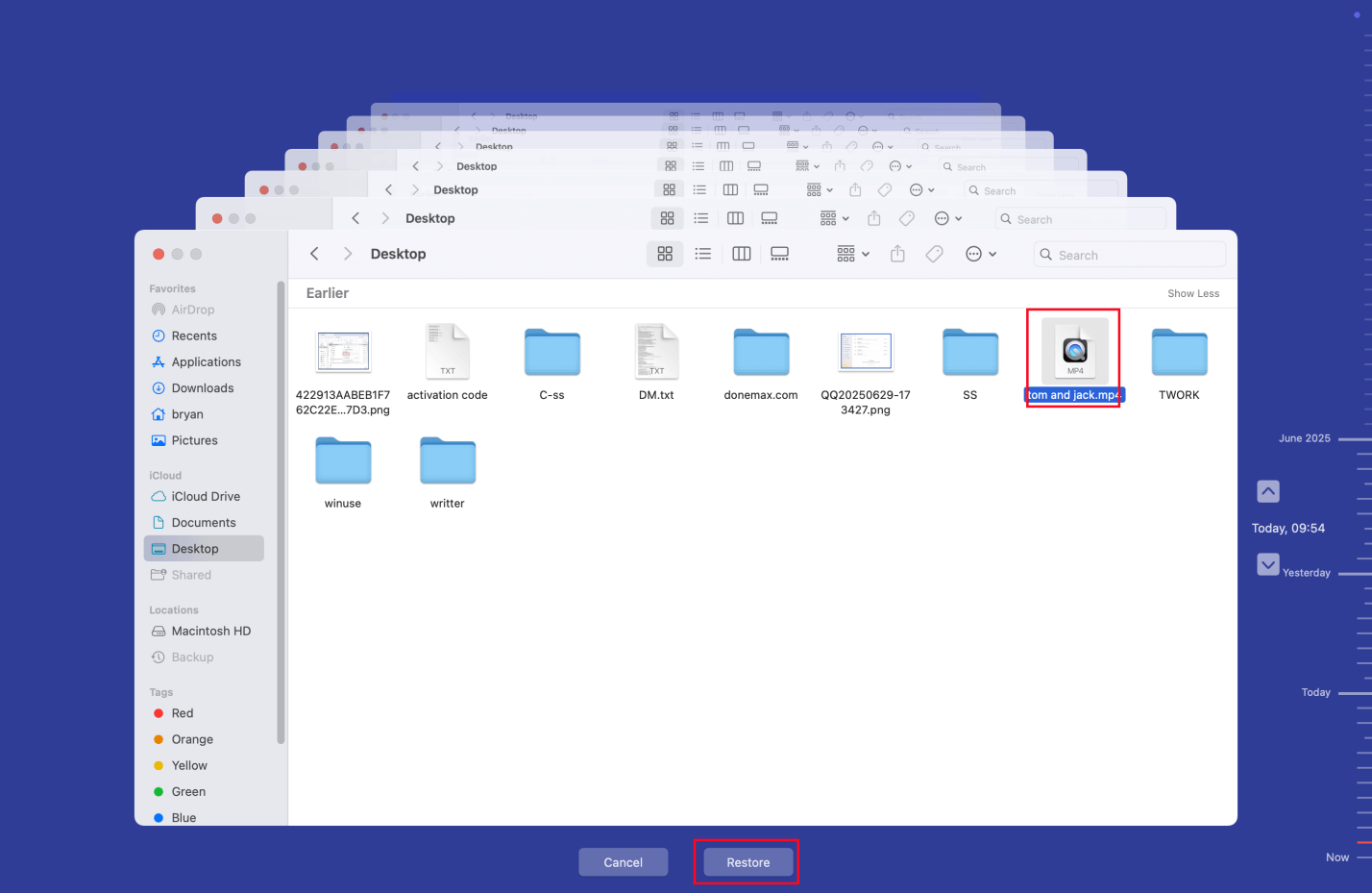 recover deleted MP4 video