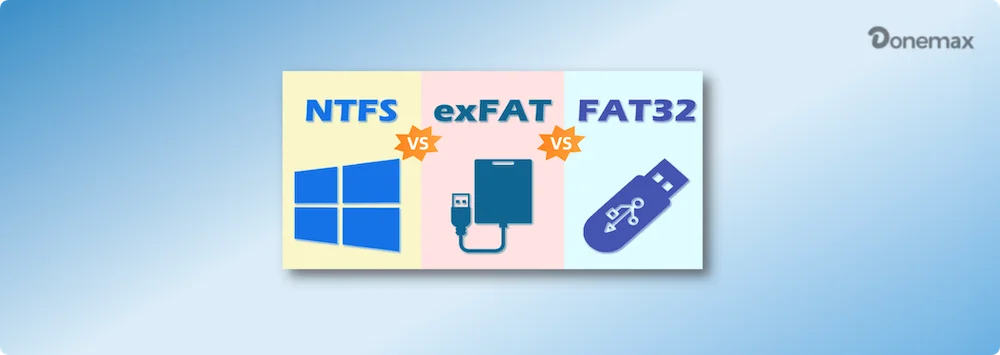 exFAT vs FAT32 vs NTFS