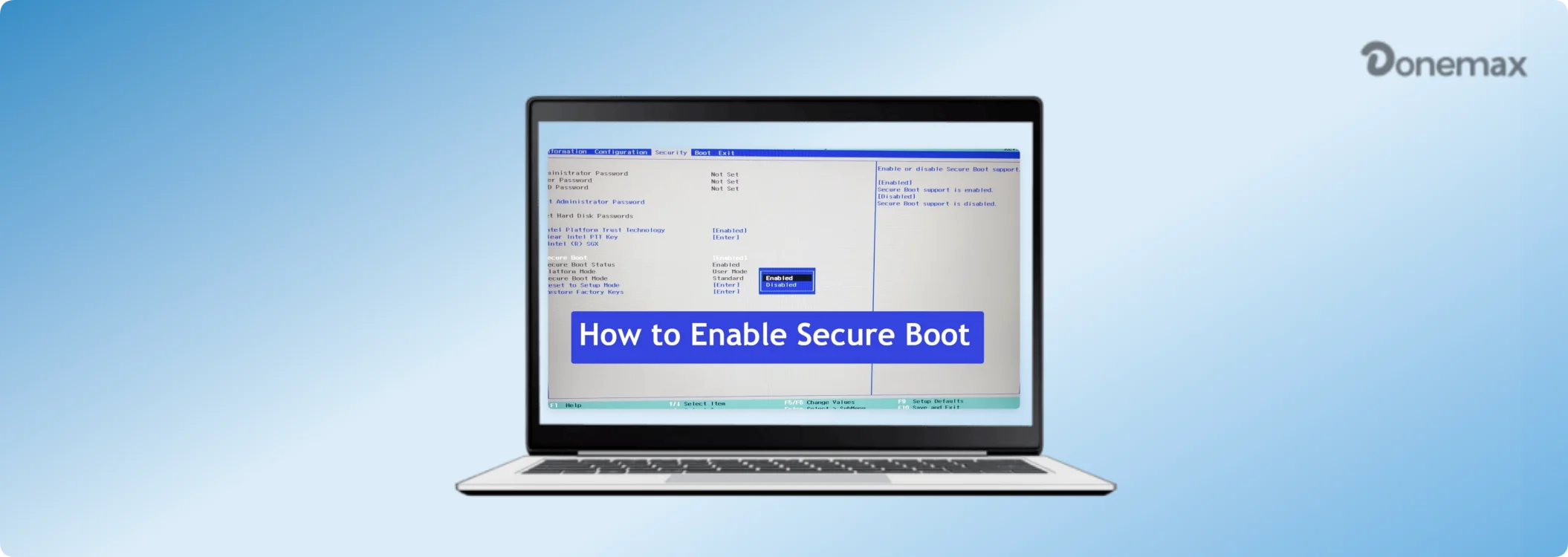 Check status of safe boot