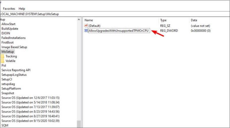 select DWORD 32-bit value