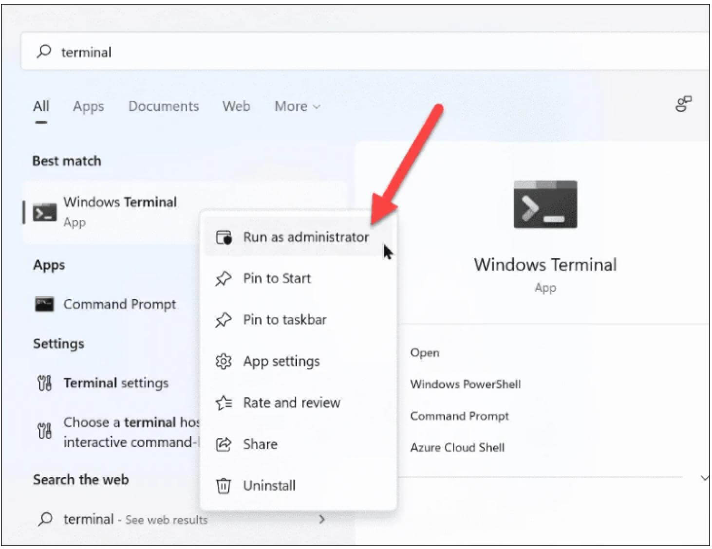 Run command prompt