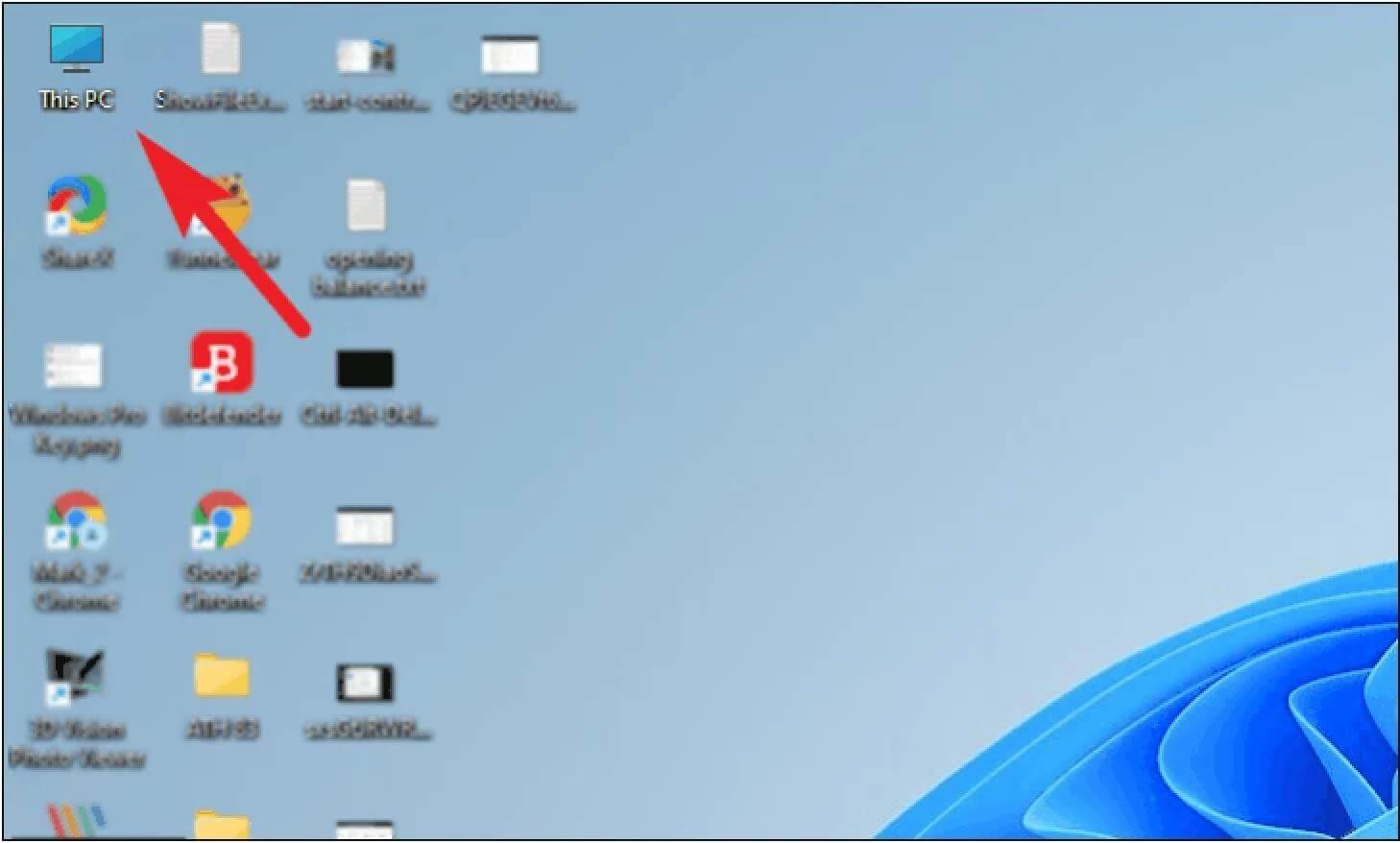 Double click this PC