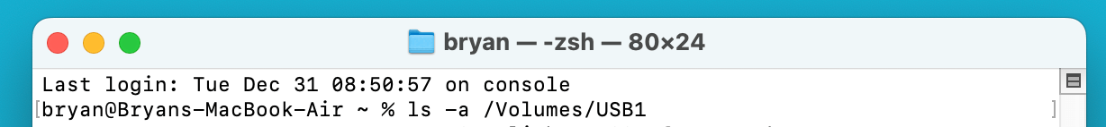 USB Drive Shows No Files When Being Opened on Mac