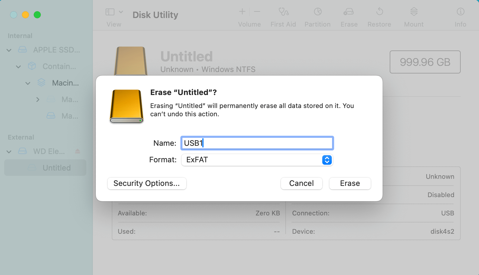 USB Drive Shows No Files When Being Opened on Mac