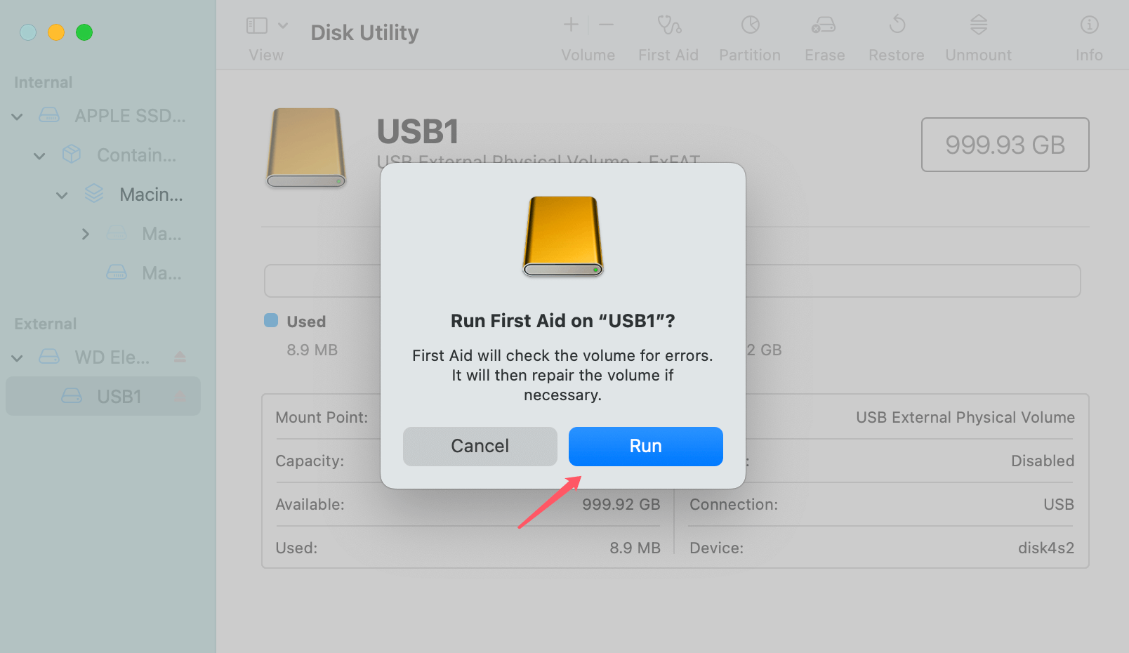 USB Drive Shows No Files When Being Opened on Mac