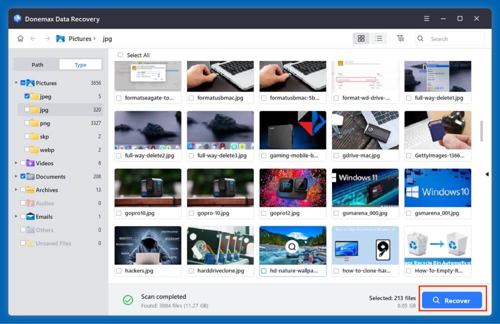 NTFS drive data recovery