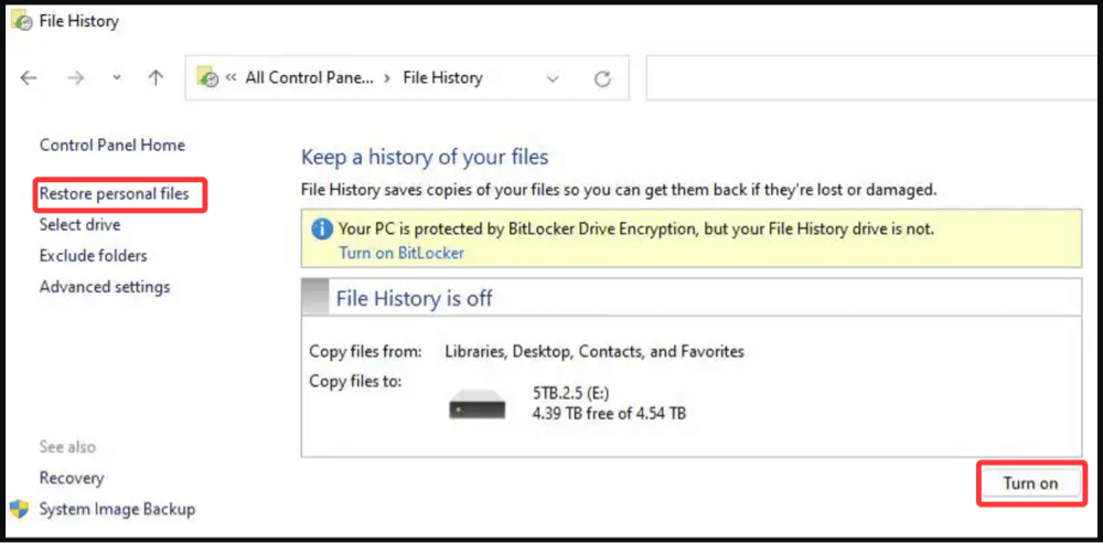 NTFS drive data recovery