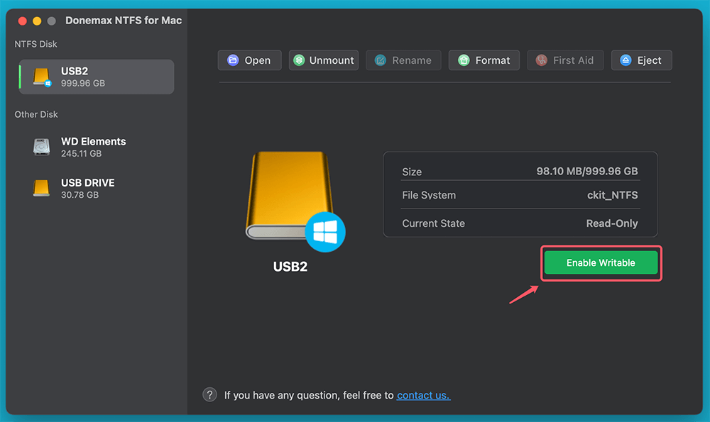 How to Quickly Grant Full Read-write Access to NTFS Drive on Mac?