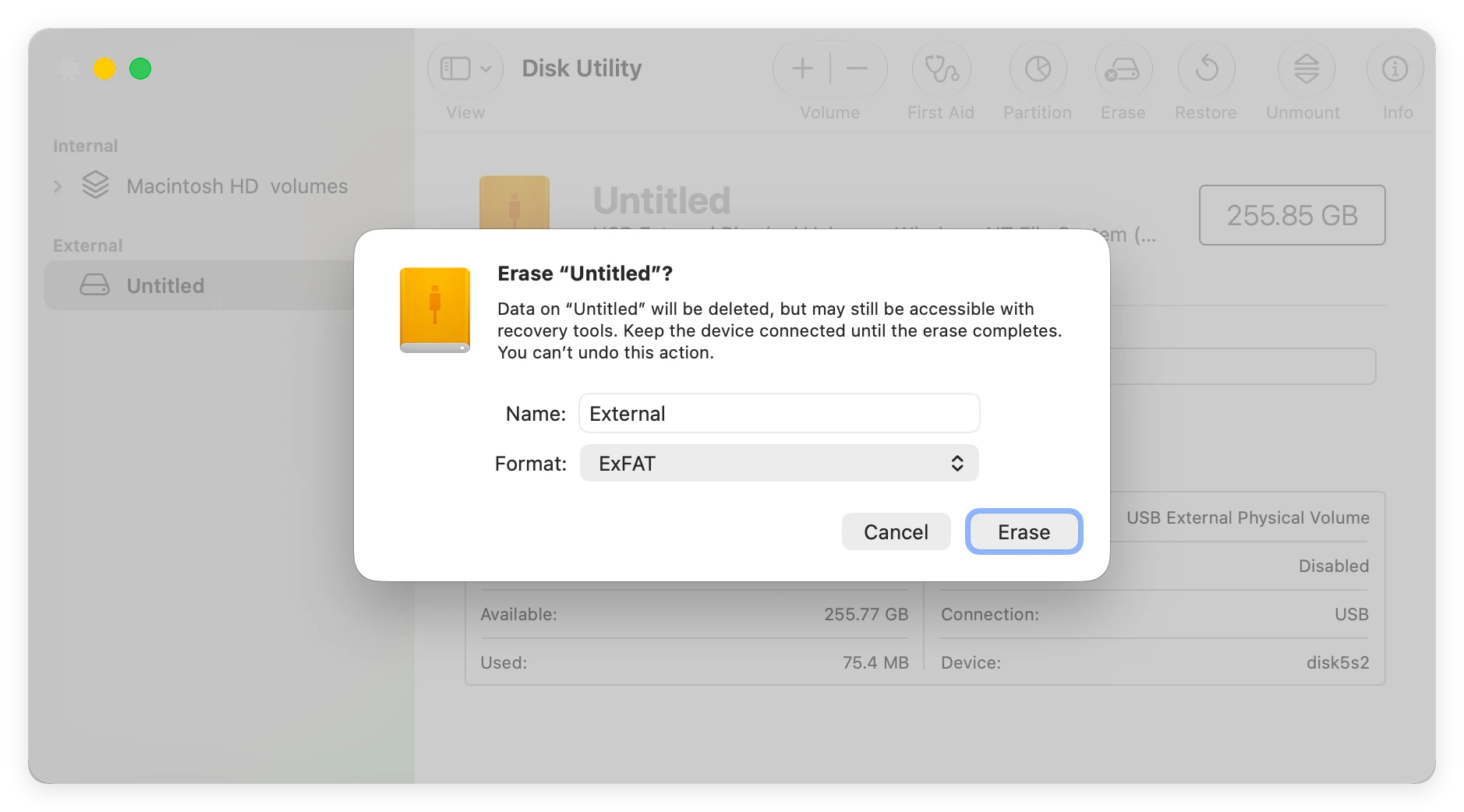 Mount external NTFS drive on MacBook Neo