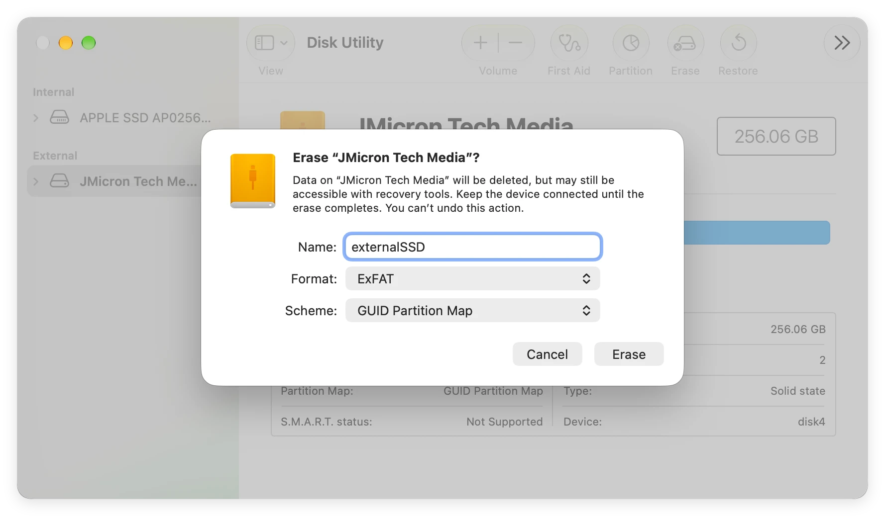 NTFS external SSD read write speed on M5 Max