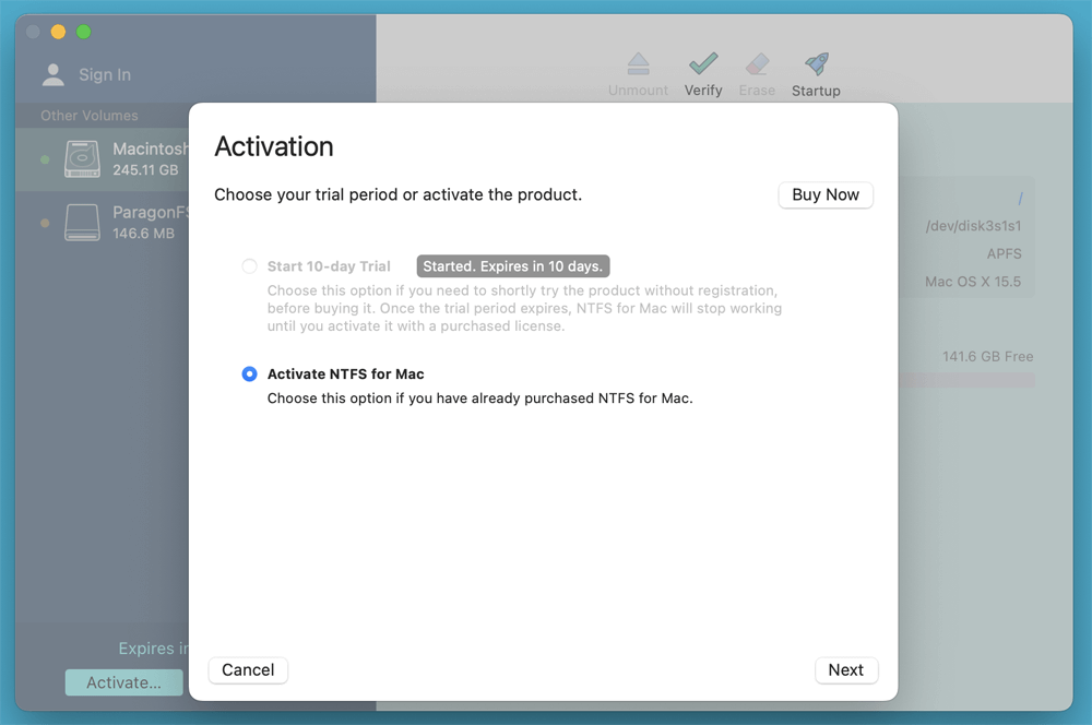 Restart your Mac to activate the driver