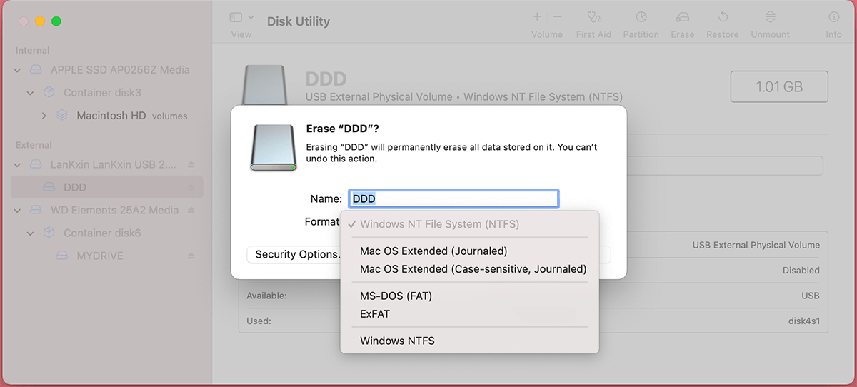WD Elements NTFS driver for Mac