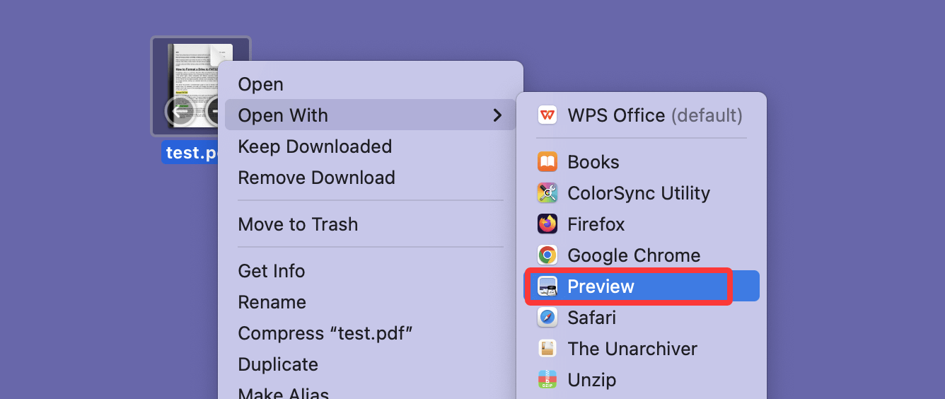 open and read PDF files on your Mac