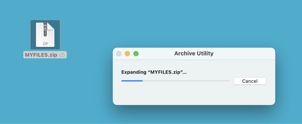 macOS has built-in support for ZIP files