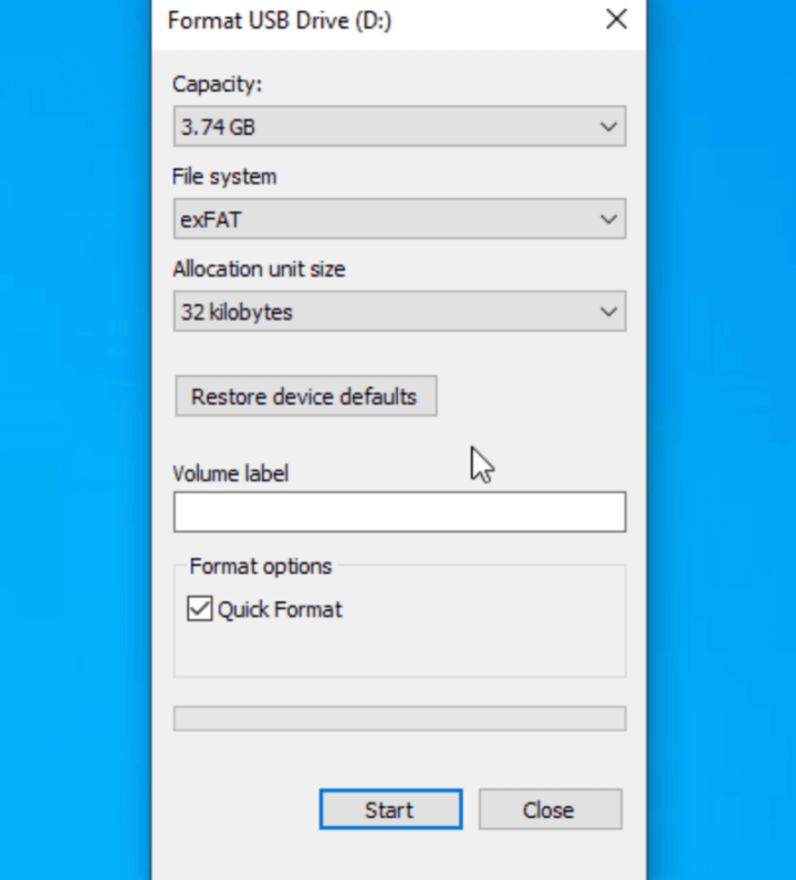 pen drive appears empty even though it contains data