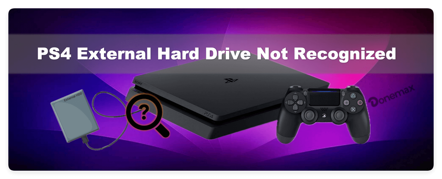 PS4 external hard drive not recognized