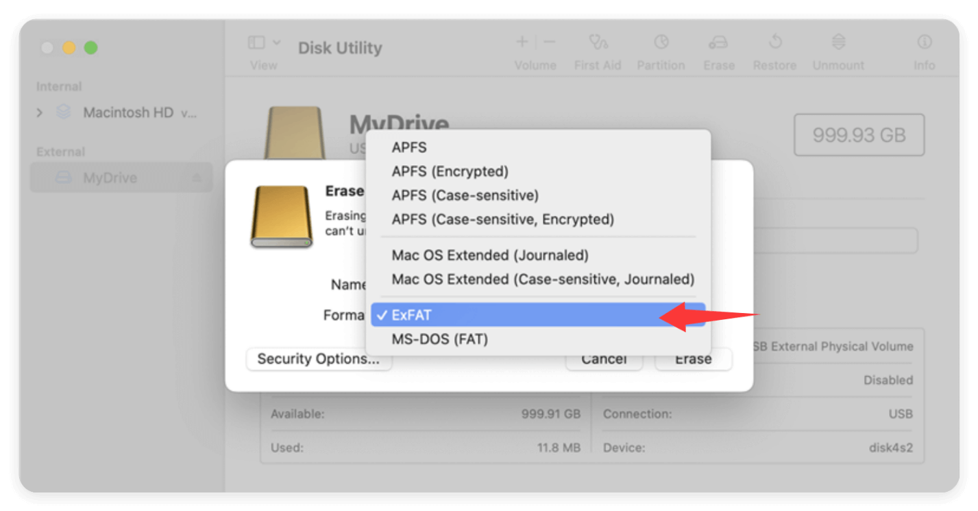 PS4 external hard drive not recognized