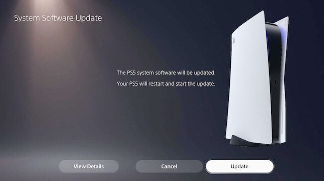 update system on PS5