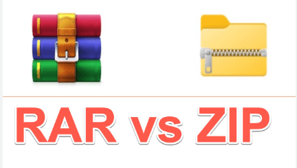 comparison of RAR vs. ZIP