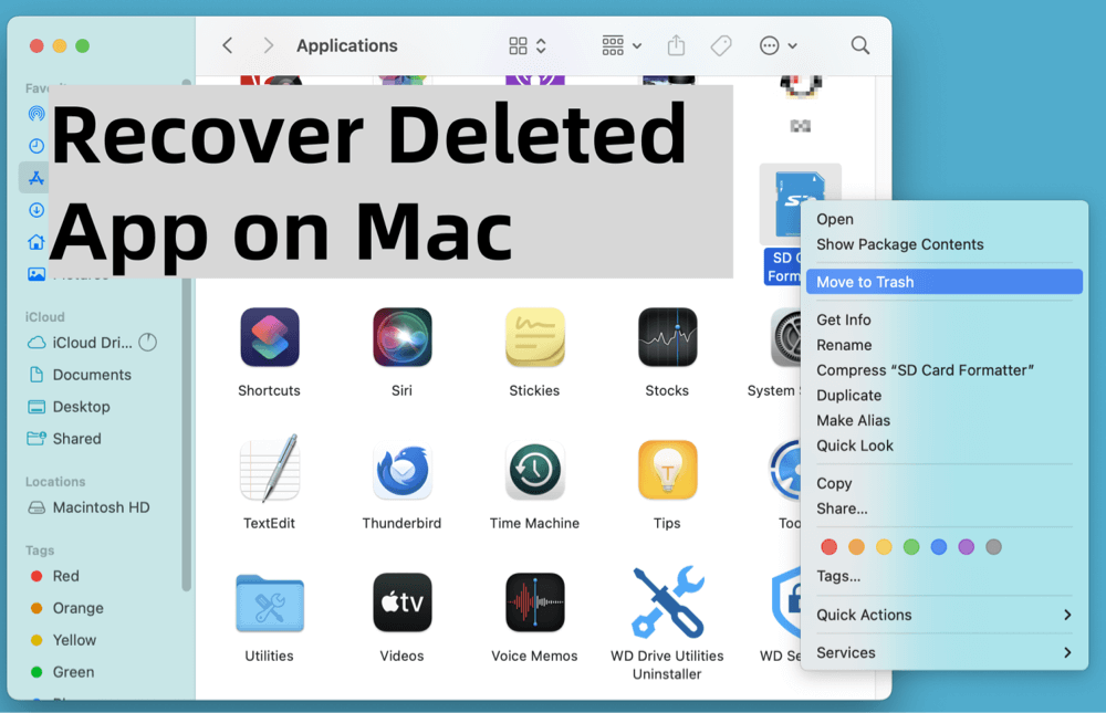 restore deleted apps on your Mac